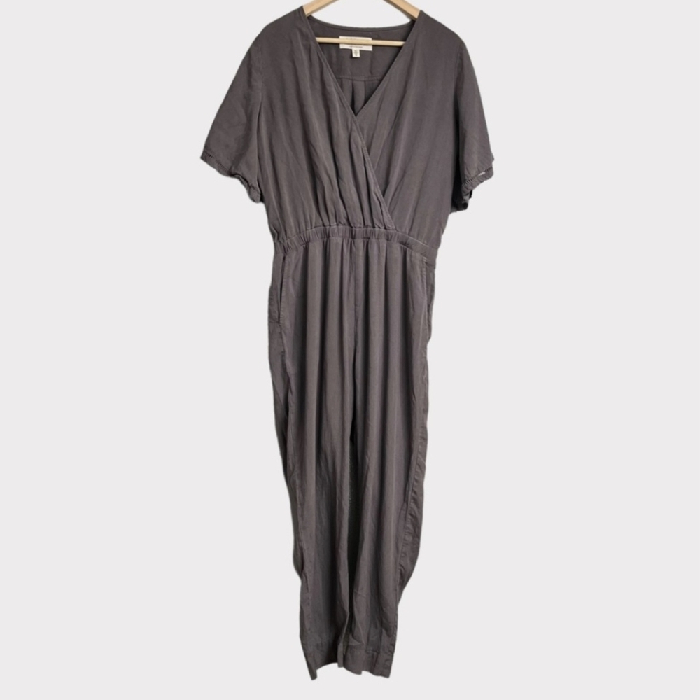 Anthropologie Cloth & Stone Gulpiyuri Tencel Jumpsuit Size M